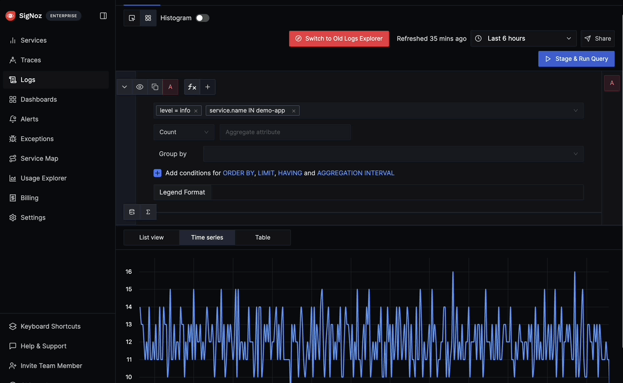 Streamline Querying using SigNoz